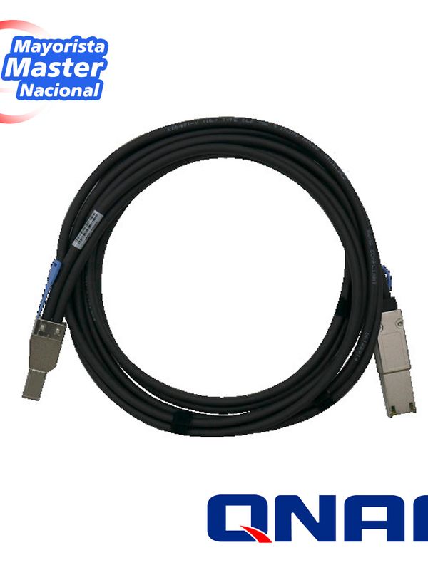 Qnap Cab-sas20m-8644-8088 Mini Sas Cable (sff-8644 To Sff-8088), 2.0m
