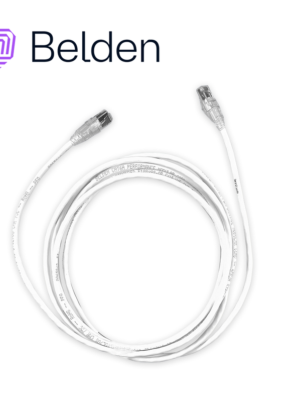 Patch Cord Diametro Reducido Utp Cat6a Belden Cad1109010 / Interior / Blanco / 4 Pares / 28 Awg / Forro Pvc / Cmr / 10 Pies 3 Metros