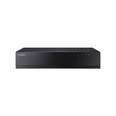 DVR 18 Canales (16 Analogicos + 2 IP) hasta 8 MP/ Soporta 4 Tecnologías (AHD, TVI, CVI, CVBS) / 8 bahias HDD (no incluidos)