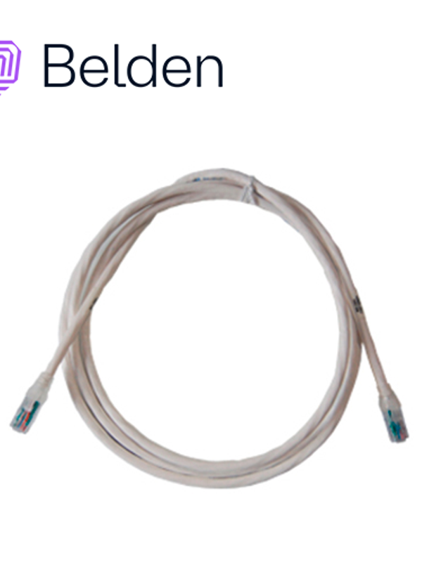 Patchcord Utp Cat5e Belden C501109004 Forro Pvc Blanco Cmr-riser 4 Pares Calibre Conductor 24 Awg 100% Cobre Uso Interior Partes Relacionadas:conectores Modulares Cat5e Patch Panel Cat5e Longitud 4 Pies 1.2 Metros