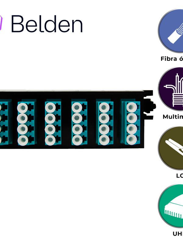 Cassette Fx Uhd Belden Multimodo Fc3h12ldfs / Om3 / Aqua / Lc Duplex / 12 Puertos