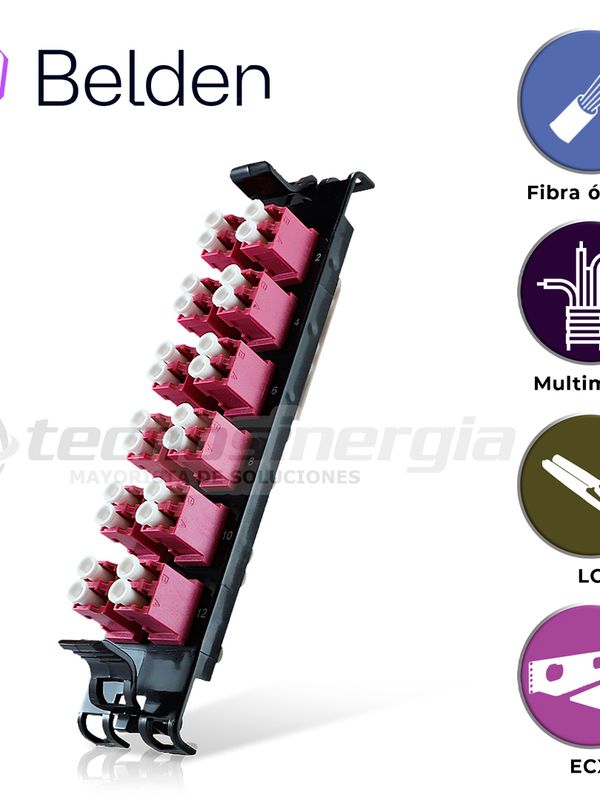 Frame Fx Ecx Multimodo Belden Ff4x12ld / Om4 / Erika Violeta / Lc Duplex / 12 Puertos