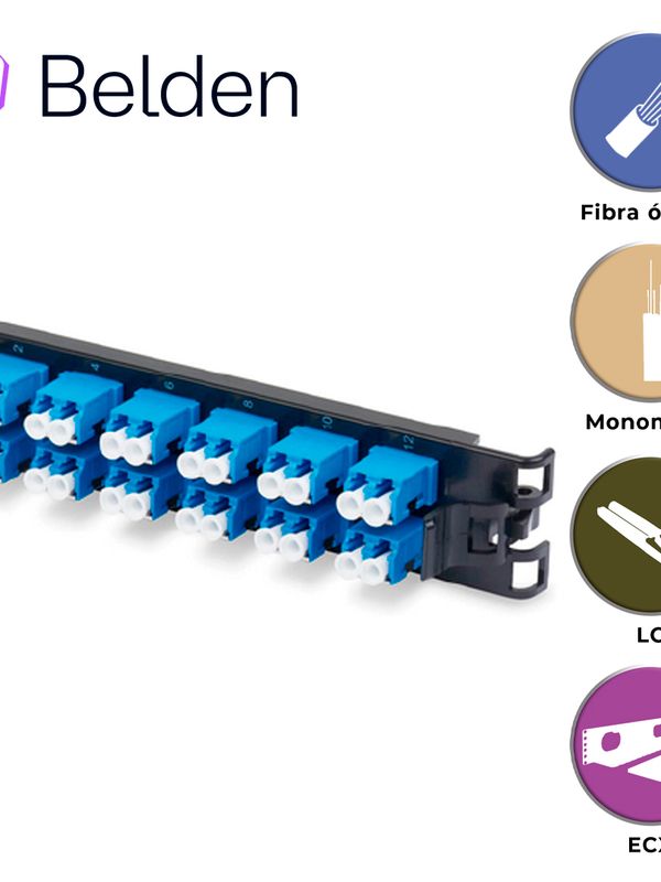 Frame Fx Ecx Monomodo Belden Ffsx06ld / Os2 / Azul / Lc Duplex / 6 Puertos