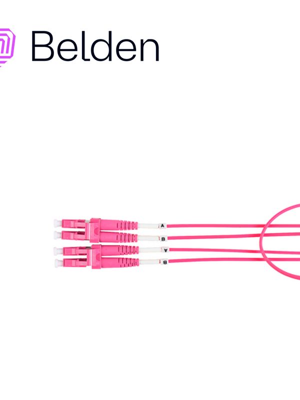 Jumper De Fibra Optica Belden Fp4ldld006m Forro Pvc Color Violeta Flamabilidad Ofnr Riser Tipo De Fibra Multimodo Om4 50/125 Micras Conectores Lc Duplex - Lc Duplex Longitud 6 Metros Aplicaciones Adecuadas Centros De Datos Salas De Equipos Principales Salas De Telecomunicaciones Y Areas De Trabajo U