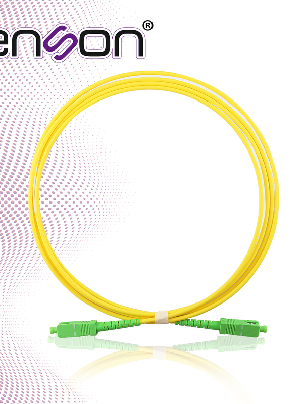 Jumper De Fibra Optica Enson Ens-jumpscs Forro Pvc Color Amarillo Flamabilidad Lszh Riser Tipo De Fibra Monomodo Os2 G652d 9/125 Micras Conectores Sc Simplex - Sc Simplex Longitud 2 Metros Ideal Para La Conectividad Entre Equipos Ont