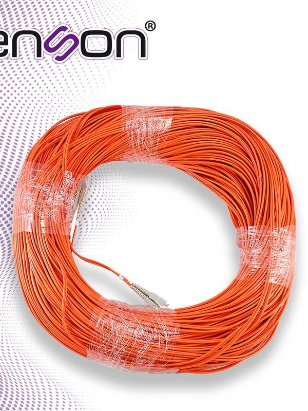 Fibra Optica Enson 60201o200 De 200mts Duplex Multimodo Om1 Armada Y Terminada Con Conectores Sc-sc