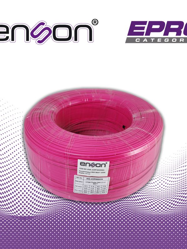 Fibra Optica Enson Ens-jump3000mm4 De 300 Metros Multimodo Om4 Armada Y Terminada