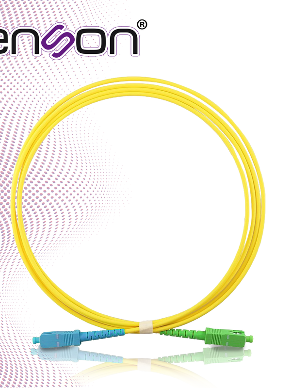 Jumper De Fibra Optica Enson Ens-jump-upc-apc Monomodo Sc/upc A Sc/apc Simplex Color Amarillo 2 Metros Tipo Os2