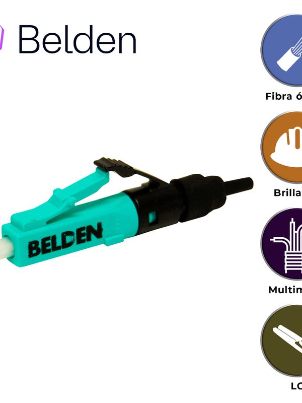 Conector Fx Brilliance Multimodo Belden Ax105202-s1 / Om3 / Aqua / Lc
