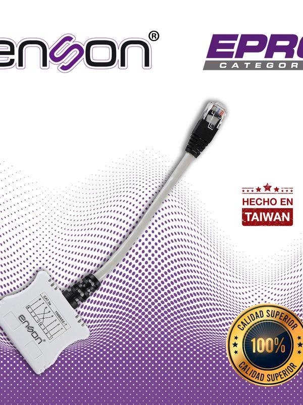 Modulo Duplexor Pasivo Enson Epro-t2 Soporta Poe Trabaja En Par Ideal Para Enviar Dos Nodos De Red A Traves De Un Sol0o Cable Utp Trabaja Con Cat5e Y Cat6