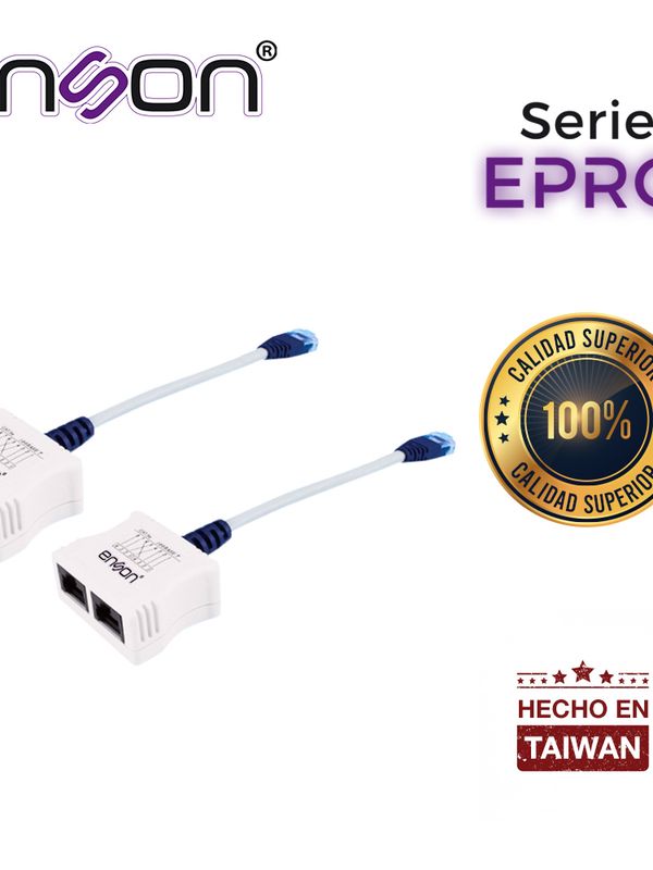 Kit 2x Epro-t2 De Duplexores Para Transmitir 2 Nodos Por Un Solo Cable Soporta Poe Enson Epro-t2