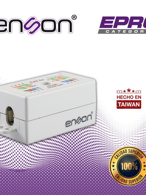 Cople Utp Enson Epro-incop5e Hilo A Hilo Cat5e Ideal Para Unir De Dos Segmentos De Cable Utp Sin Terminar, Requiere Rematadora