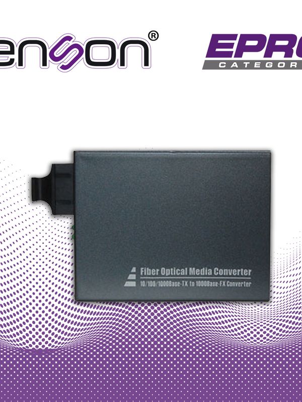 Convertidor De Medios Ens-mc100sc Cobre 1000base-t A Fibra Multimodo 1000base-sx/lx Hasta 550m Conector Sc