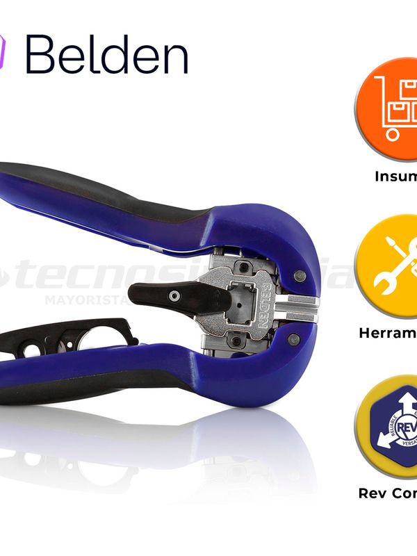 Herramienta De Terminacion Revconnect Belden Rvutt01 / Interior / Azul / Incluye Accesorio Pelacable