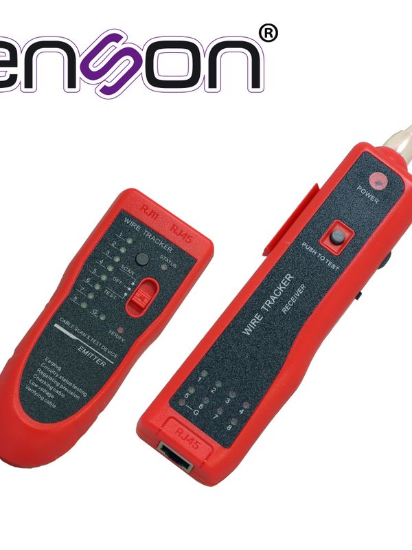 Tester Probador De Cable Rj45/rj11 Con Accesorios: Tester-audifonos / Cables Probadores / Baterias X 2 / Estuche
