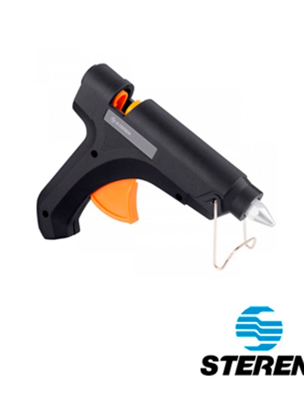 Pistola De Silicon Steren Her-245 40w Especial Para Trabajos Escolares Su Tamaño Y Potencia Te Brindan Una Mejor Distribucion Del Silicon En Caliente