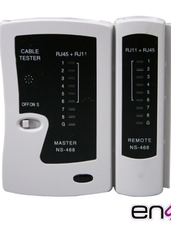 Tester Para Cable De Red Enson Ens-teln1 Ideal Para Identificar Errores De Terminado Y Continuidad De Cables De Red Y Telefonicos Rj45 Y Rj11