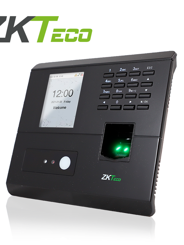 Control De Asistencia Y Acceso Zkteco Mb10-vl Por Reconocimiento Facial Visible Light Almacena Hasta 100 Rostros / 500 Huellas / 50,000 Eventos Salida De Relevador Para Controlar Una Puerta Y Un Boton De Salida Compatible Con Bio Time Cloud 2.0 / Biotime Pro / Zkbio Cvaccess Modulo De Asistencia.