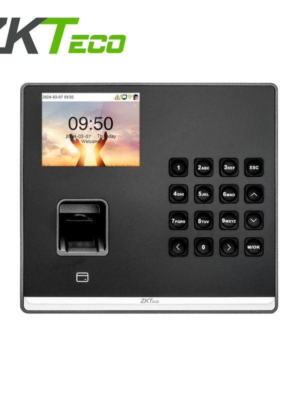 Control De Asistencia Y Acceso Basico Biometrico Zkteco Modelo M2-lr Id  Con Capacidad De 3,000 Tarjetas De 125khz, 3,000 Huellas Digitales, 150,000 Eventos, Comunicacion Wi-fi Y Tcp/ip ,compatible Con Biotime Cloud 2.0 Y Biotime Pro Cuenta Con Salida De Relevador, Conexiones Para  Un Boton De Salida Y Un Sensor De Puerta
