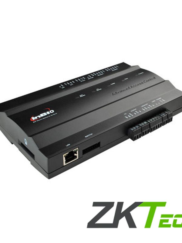 Panel De Control De Acceso Avanzado Zkteco Inbio160 1puertas/2lectoras/3000huellas/30,000tarjetas/100,000registros Tcpip/rs485/1 In Out Aux Compatible Con Lectoras Serie Kr Y Fr Software Compatible Zkbio Cvaccess Sin Costo