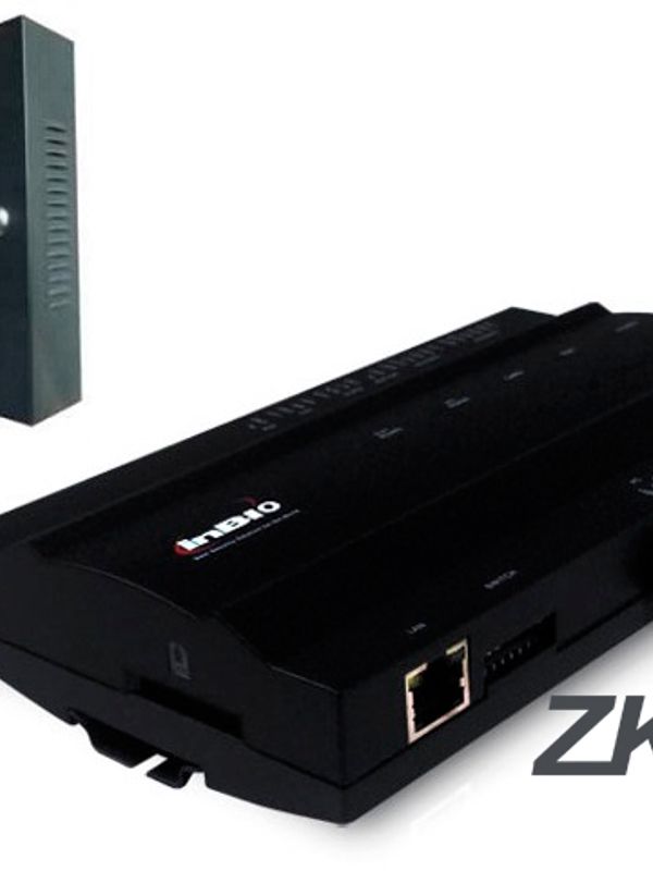Panel De Control De Acceso Avanzado Zkteco Inbio160box Kit Gabinete Y Fuente 1puertas/2lectoras/3000huellas/30,000tarjetas/100,000registros Tcpip/rs485/, Compatible Con Lectoras Serie Kr Y Fr  Software Compatible Zkbio Cvaccess Sin Costo