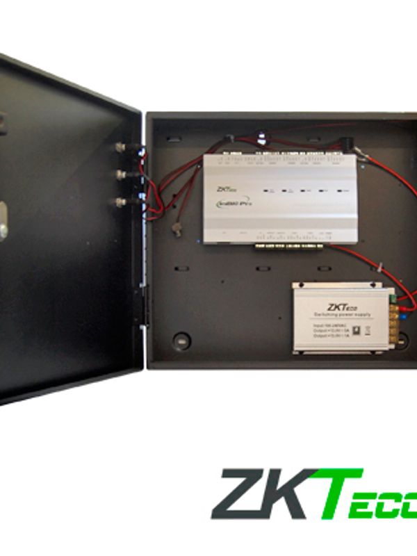 Panel De Control De Acceso Avanzado Greenlabel Zkteco Inbio260probox Kit Gabinete Y Fuente 2 Puertas  4 Lectoras  20,000 Huellas,  60,000 Tarjetas,  100,000 Registros Tcpip/rs485/ 2 In Auxiliares 2 Out Auxiliares Compatible Con Lectoras Kr502e, Kr502e Rs, Kr503e, Fr1200, Fr1500s,  Compatible Con Software Zkbio Cvsecurity Modulo De Acceso