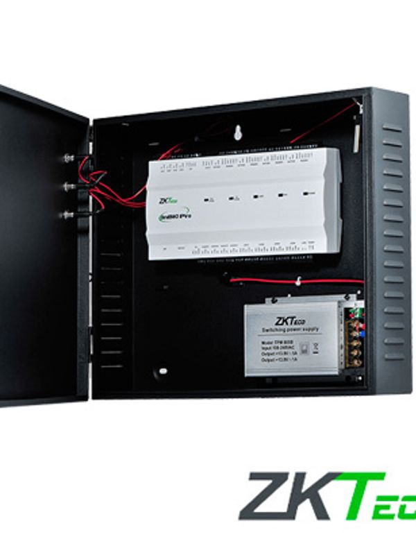 Panel De Control De Acceso Avanzado Greenlabel Zkteco Inbio460probox Kit Con Gabinete Y Fuente 4puertas/ 8 Lectoras/20,000huellas/60,000tarjetas/100,00 Registros,tcpip/rs485/lectoras:kr502e/kr502ers/kr503e Fr1200/fr1500/ 4 Entradas Y Salidas Auxiliares/compatible Con Software: Zkbio Cvsecurity/modulo/acceso Y Funciones Avanzadas.