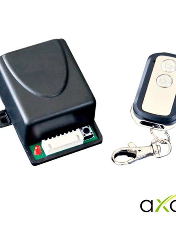 Receptor Inalambrico Con Control Remoto Axceze Ax-rec12 433.92mhz Con Salida De Sirena Para Avisos De Apertura Y Cierre Soporta Hasta 29 Controles