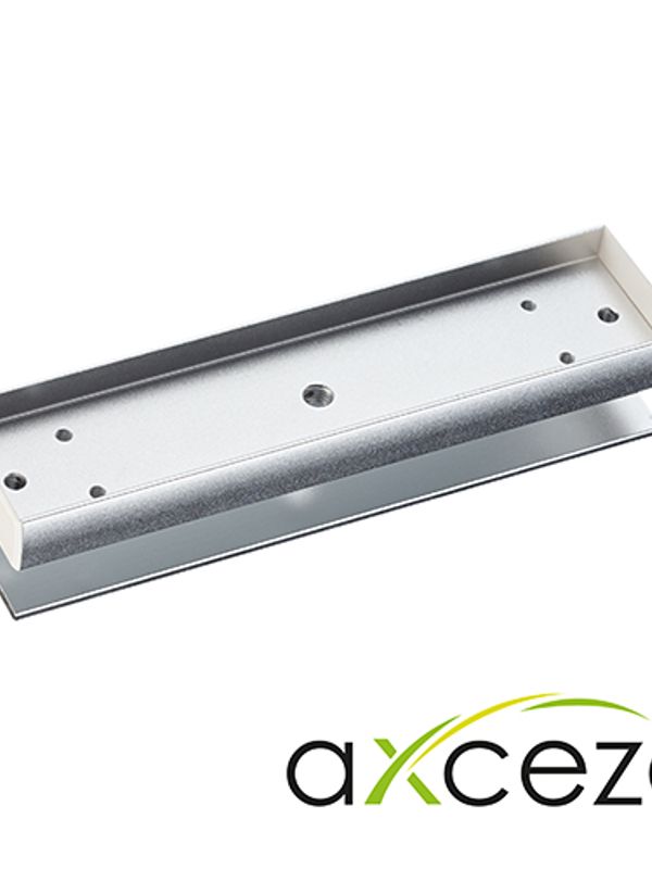 Bracket Tipo U Axceze Ax-m320-u Compatible Con Los Imanes De La Serie M320 Util Para Colocar La Contra En Las Puertas De Cristal Sin Marco Fabricado En Aluminio