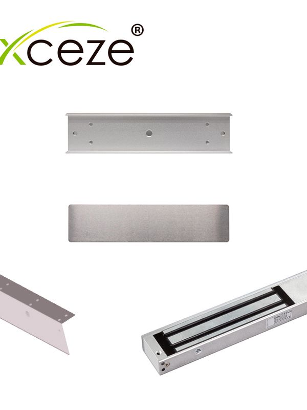 Mzlc620 Kit 1x Chapa Magnetica Ax-m620t + 1x Bracket Tipo U Ax-m620-u +1x Bracket Tipo L Ax-m620-l Para Puerta De Vidrio Con Marco/temporizador