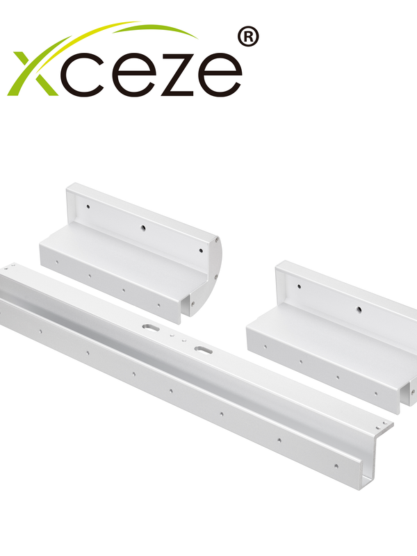 Bracket Tipo Gz Axceze Ax-m620x2l-gz Compatible Con Electroiman Doble Ax-m620x2l Recomendado En Puertas Interiores De Cristal Con Marco De Cristal