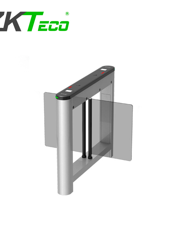 Torniquete Central De Aletas Abatibles Zkteco Modelo Saturn S1200  Se Combina Con El Modelo S1000 Para Crear Varios Carriles Consecutivos Compatible Con Lectores De Tarjetas De Proximidad De 125khz Espacio Para Colocar Dispositivos Faciales, Elegante Diseño De Iluminiacion Led Que Indica El Sentido Del Cruce Fabricado Para Soportar 3 Millones De Ciclos De Vida Util