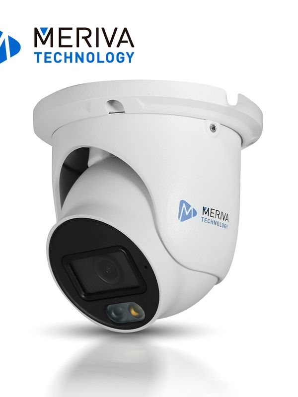 Camara Ip Turret Meriva Technology Mtd-202fs4d / 2mp / H.265+ / 2.8mm / Iluminacion Dual (20 - 30m Ir / Luz Calida) / Ip67 / Metalica / 12 Vcd / Poe / Soporta Micro Sd Hasta 256 Gb (no Incluida) / Entrada De Audio / Microfono Integrado / Mia 2.0 / Onvif / Analitica Cruce De Linea E Intrusion Al Area