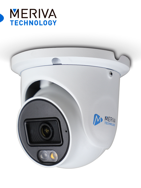 Camara Ip Turret Meriva Technology Mtd-e600fda / 6mp / H.265s / 2.8mm / Iluminacion Dual (20 - 30m Ir / Luz Calida) / Ip67 / Metalica / 12 Vcd / Poe / Soporta Micro Sd Hasta 512 Gb (no Incluida) / 1 Entrada + 1 Salida De Audio / Microfono Integrado / Mia 2.0 / Onvif / Face Deteccion - Control De Aforo - Video Estructurado - Intrusion - Conteo De Personas