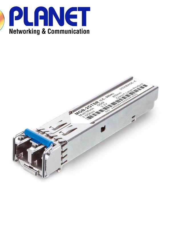 Transceptor Para Fibra Optica Monomodo Planet Mgb-2gtlr2 / Velocidad De Transmision 2.5gbps / Distancia De Transmision 2 Kilometros/ Tipo De Conector Lc / Longitud De Onda 1310 Nm / Ddm / Temperatura De Operacion -40 - 85 Grados Celsius