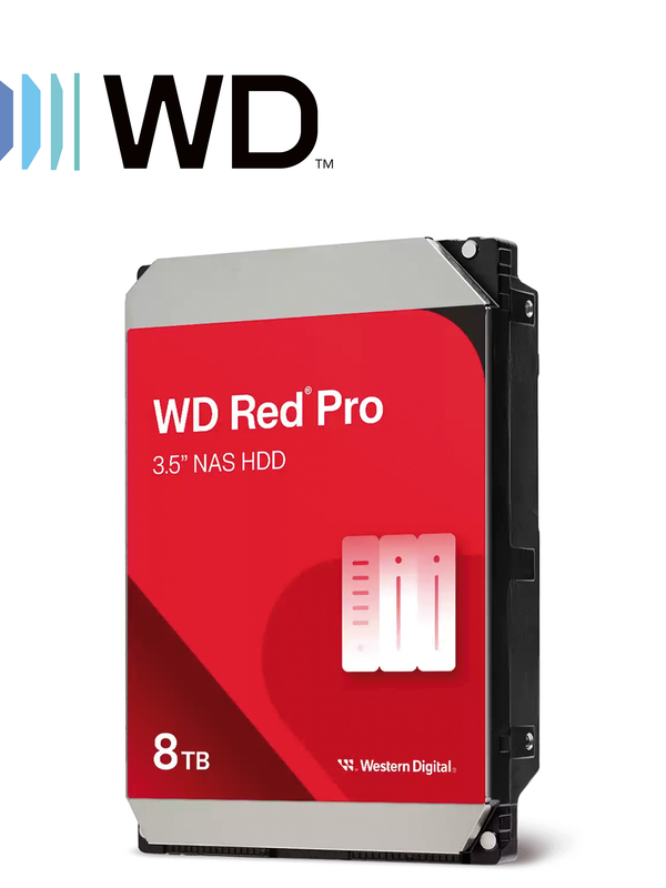 Dd Disco Duro 8 Tb Sata Wd Red Pro Wd8005ffbx 7200rpm Cache 256mb Especial Para Almacenamiento Y Nas