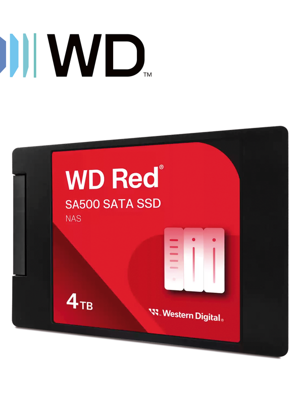 Unidad De Estado Solido Western Digital Wds400t2r0a Ssd Interno Wd Red Sa500 4tb 2.5 Sata3 6gbs Lect 560mbs Escrit 520mbs 7mm Especializado Para Nas