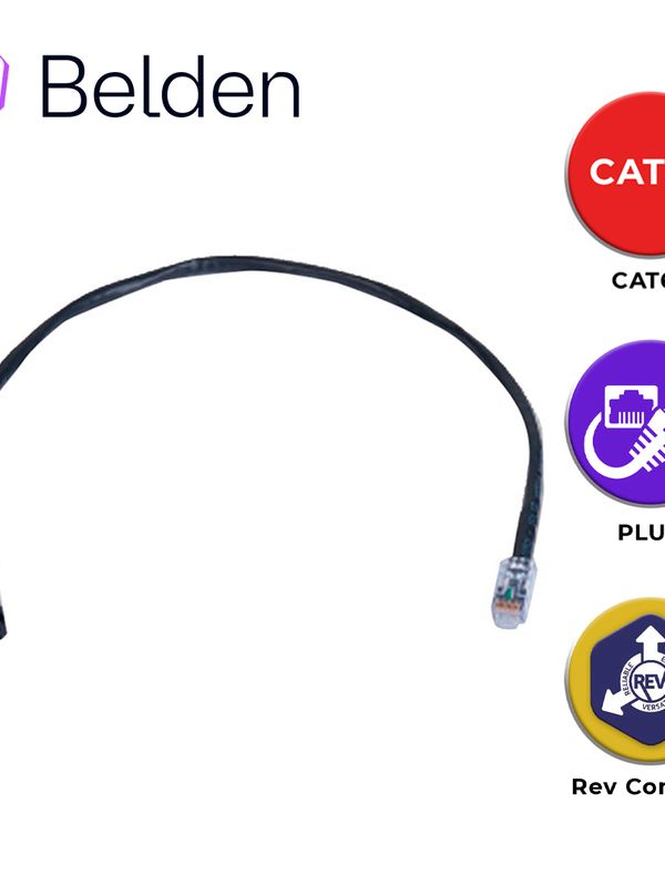 Flexplug Utp Revconnect Cat6+ Belden Rv6ffpubk18-s1 / Negro