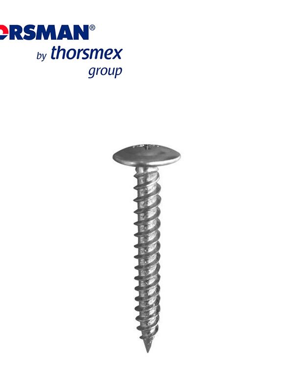 Thornillo Thorsman A. Galv.c/cmixta 10x11/2 Pulgadas B/1000 Bolsa Con 1000 Piezas Ideales Para Utilizarse Con Los Thorquetes Tp, Cabeza Mixta, Cuerda De Un Paso, Autorroscante, Temperatura De Operacion -20 Grados A +80 Grado, • Acero Galvanizado