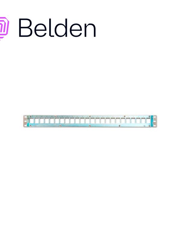 Patch Panel Modular Blindado Ax104563 Belden 24 Puertos 1 Ur Titanium (vacio) Keyconnect