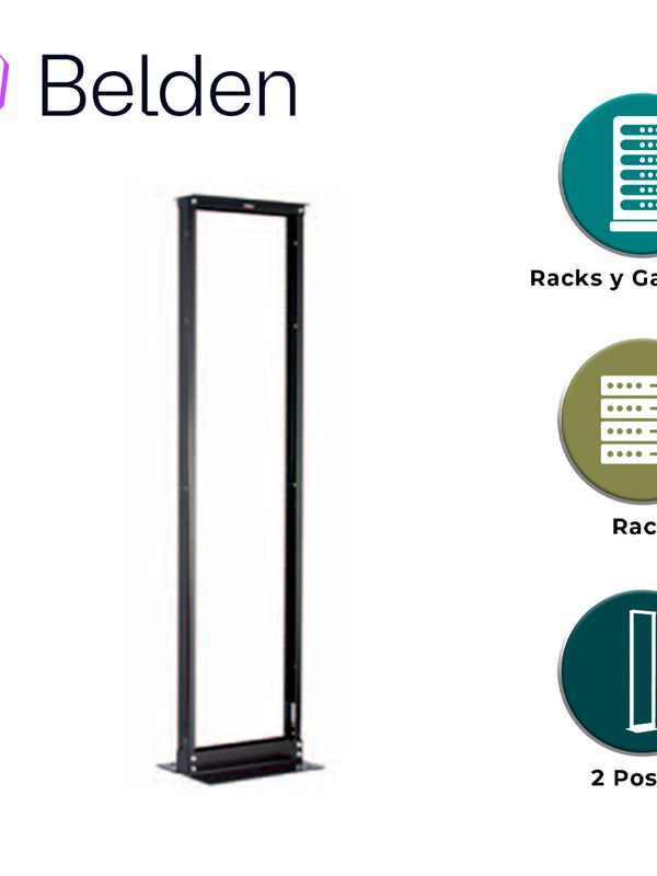 Rack Vertical De 2 Postes Belden Xdr8419-310n / Interior / Negro / 45ur / Pieza