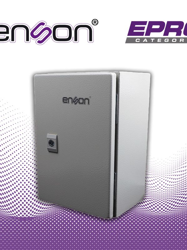 Gabinete De Acero Enson Ens-nem315 Montaje En Pared / Medidas 300mm Alto × 200mm Ancho × 150mm Profundidad / Cuerpo Y Puerta De 1.2 Mm De Espesor / Placa De Montaje Galvanizada De 1.5 Mm / Grado De Proteccion Ip66 / Resistencia Mecanica Ik10 / Incluye Placa De Montaje - Sistema De Cierre - Junta De Sello Y Accesorios De Fijacion