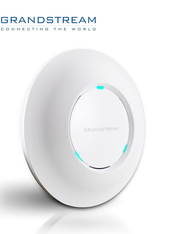 Access Point Interior Grandstream Gwn7605 802.11ac Wave-2 / Mimo 2x2 / Velocidad 1.27gbps / Doble Banda / 2  Antenas 2dbi / 2 Puertos Gigabit / 8 Ssid / 100 Usuarios Simultaneos / Alimentacion Poe 802.3af/at / No Incluye Inyector Poe