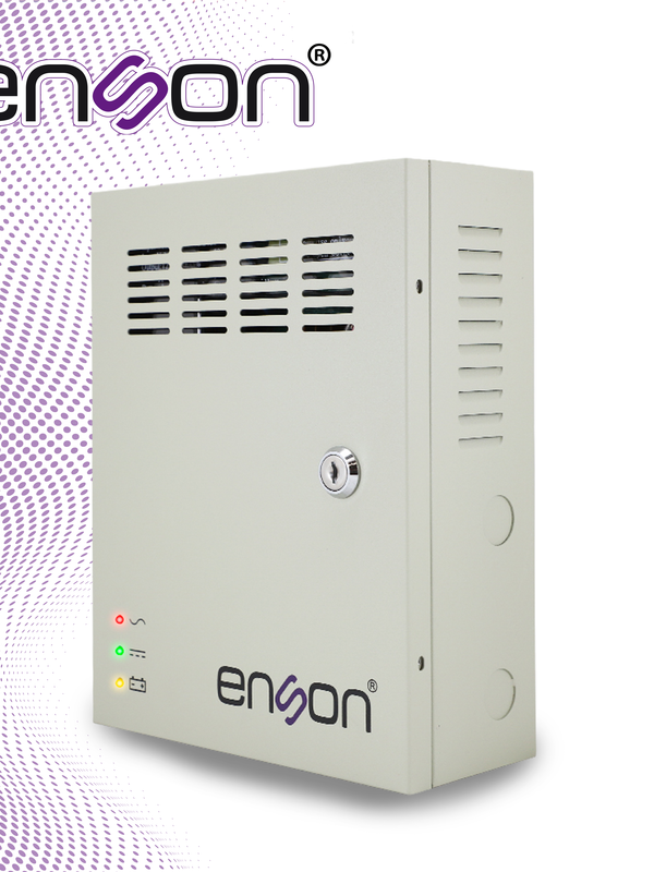 Fuente De Poder Tipo Caja Enson Psb-1209backup 12vdc 5a 9 Canales De 0.55a Cada Uno Y Soporte De Bateria De Respaldo (no Incluye Bateria) Ideal Para Cctv Y Control De Acceso, Baterias Compatibles Bt412/bt712/bt912