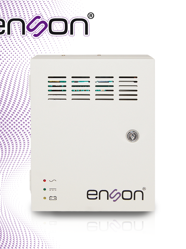 Fuente De Poder Tipo Caja Enson Psb-1204backup 12vdc 3a 4 Canales De 0.75a Cada Uno Y Soporte De Bateria De Respaldo (no Incluye Bateria) Ideal Para Cctv Y Control De Acceso, Bateria Compatible Bt412