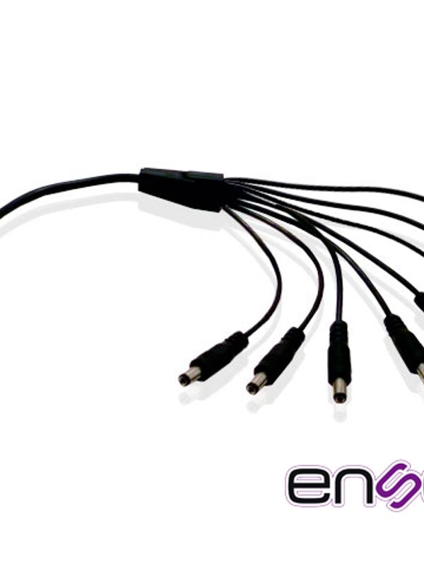 Distribuidor Tipo Pulpo Enson Ens-dc18 De 1 A 8 Canales Ideal Para Alimentacion De Camaras De Cctv