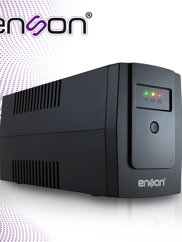 No Break Ups Tipo Torre Enson Ens-ea260 600va/360w 6 Contactos Con Bateria De Respaldo Linea Interactiva Led Indicador De Encendido Voltaje De Entrada/salida 120vac