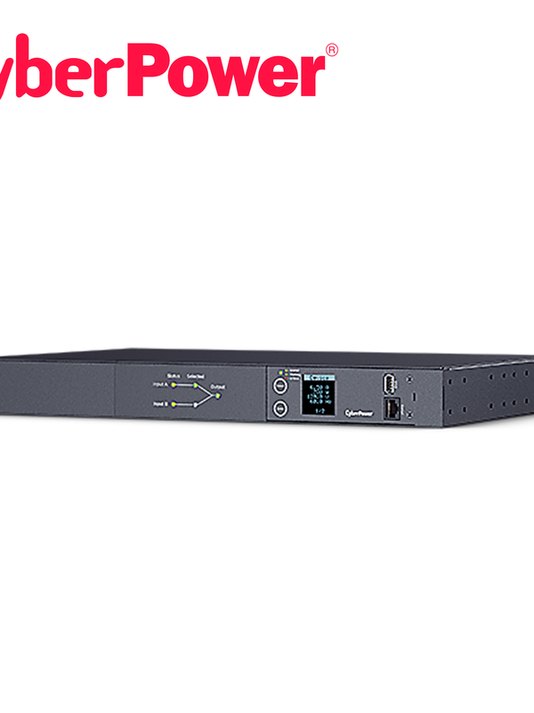 Pdu Cyberpower Pdu24002 Medible Para Distribucion De Energia 10 Contactos Nema 5-15r 1ur 16 Amp 120 Vca Puerto De Conectividad Rj45