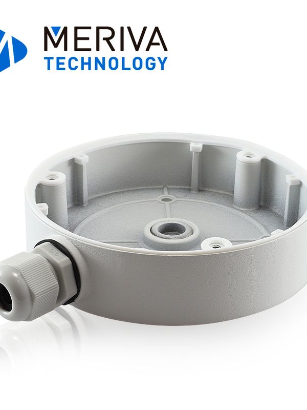 Caja De Conexiones Redonda Meriva Technology Mva-jb0206 / Montaje En Pared O Techo / Compatible Con La Camara Fisheye  Mt-fe60n