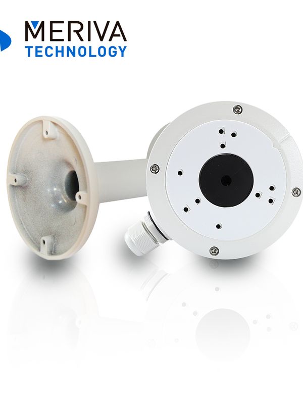 Kit De Montaje Para Cámaras Domo Y Bullet Meriva Technology Base De Conexiones Mva-jb0301 X1 + Brazo De Montaje Para Pared O Techo 19cm Aluminio